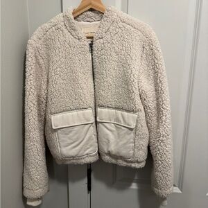 LuckyBrand Cream Sherpa Jacket